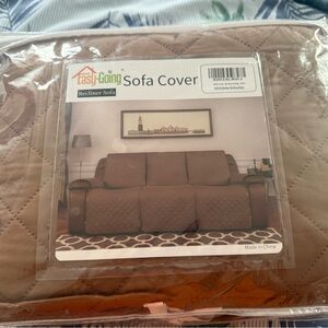 Home Accents Recliner Sofa Cover in Warm Brown